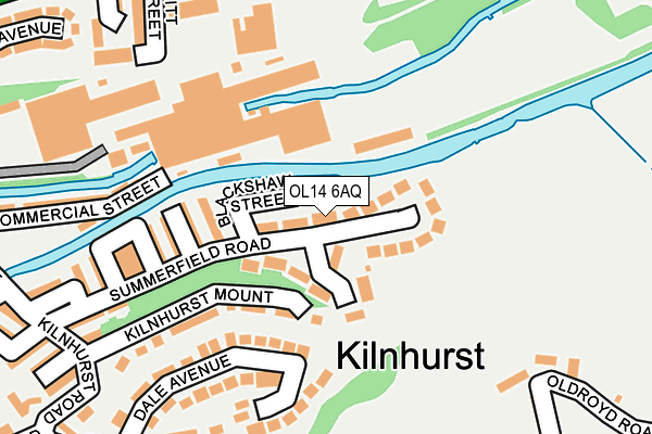 OL14 6AQ map - OS OpenMap – Local (Ordnance Survey) OL14 6AQ map - OS OpenMap – Local (Ordnance Survey)