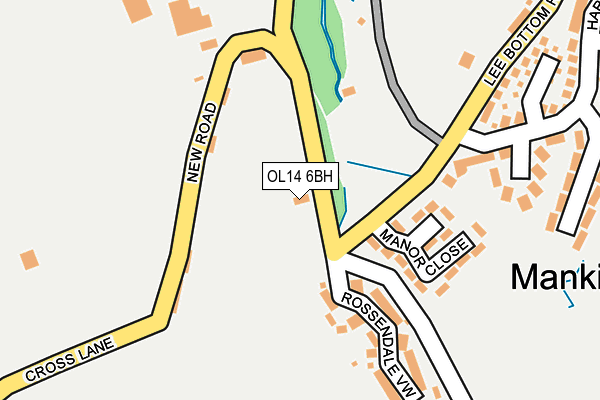 OL14 6BH map - OS OpenMap – Local (Ordnance Survey) OL14 6BH map - OS OpenMap – Local (Ordnance Survey)