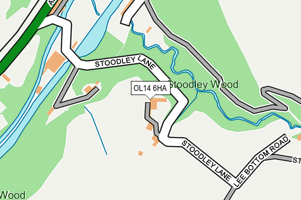 OL14 6HA map - OS OpenMap – Local (Ordnance Survey) OL14 6HA map - OS OpenMap – Local (Ordnance Survey)