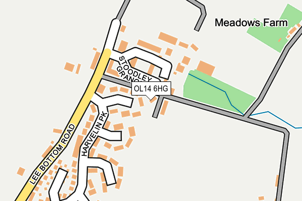 OL14 6HG map - OS OpenMap – Local (Ordnance Survey) OL14 6HG map - OS OpenMap – Local (Ordnance Survey)