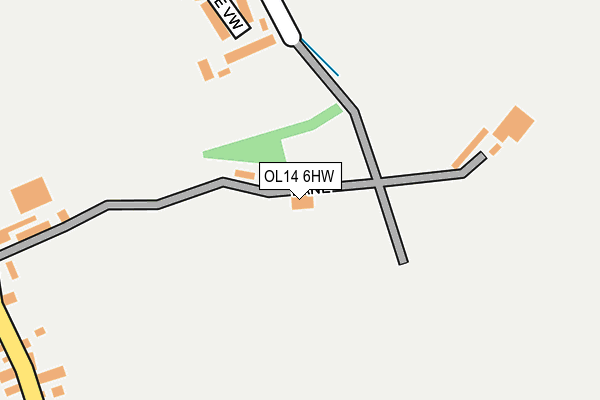 OL14 6HW map - OS OpenMap – Local (Ordnance Survey) OL14 6HW map - OS OpenMap – Local (Ordnance Survey)