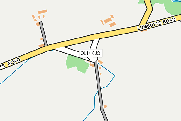 OL14 6JQ map - OS OpenMap – Local (Ordnance Survey) OL14 6JQ map - OS OpenMap – Local (Ordnance Survey)