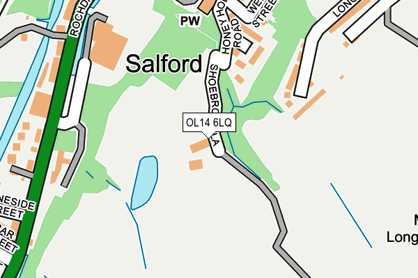 OL14 6LQ map - OS OpenMap – Local (Ordnance Survey) OL14 6LQ map - OS OpenMap – Local (Ordnance Survey)