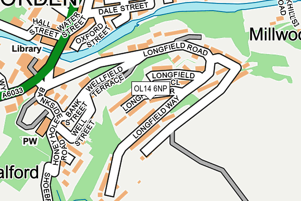 OL14 6NP map - OS OpenMap – Local (Ordnance Survey) OL14 6NP map - OS OpenMap – Local (Ordnance Survey)