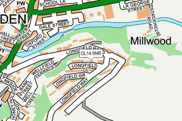 OL14 6NR map - OS OpenMap – Local (Ordnance Survey) OL14 6NR map - OS OpenMap – Local (Ordnance Survey)