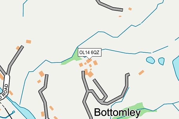 OL14 6QZ map - OS OpenMap – Local (Ordnance Survey) OL14 6QZ map - OS OpenMap – Local (Ordnance Survey)
