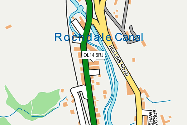 OL14 6RJ map - OS OpenMap – Local (Ordnance Survey) OL14 6RJ map - OS OpenMap – Local (Ordnance Survey)