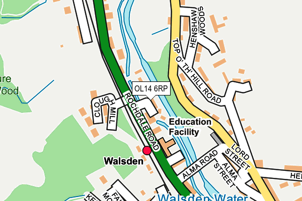 OL14 6RP map - OS OpenMap – Local (Ordnance Survey) OL14 6RP map - OS OpenMap – Local (Ordnance Survey)