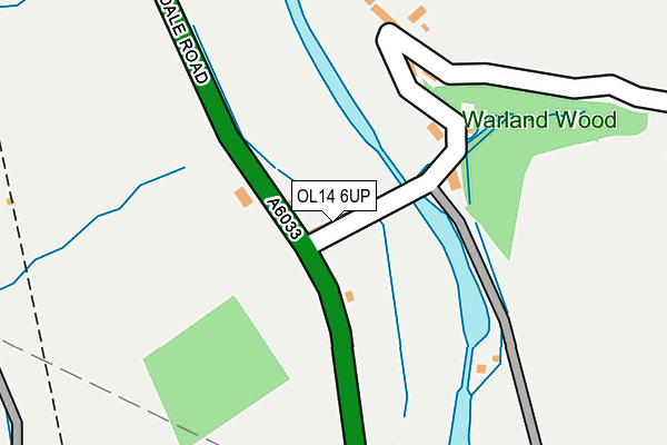 OL14 6UP map - OS OpenMap – Local (Ordnance Survey) OL14 6UP map - OS OpenMap – Local (Ordnance Survey)