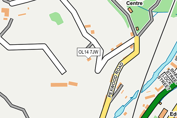 OL14 7JW map - OS OpenMap – Local (Ordnance Survey) OL14 7JW map - OS OpenMap – Local (Ordnance Survey)