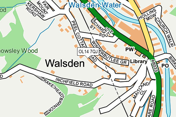 OL14 7QJ map - OS OpenMap – Local (Ordnance Survey) OL14 7QJ map - OS OpenMap – Local (Ordnance Survey)