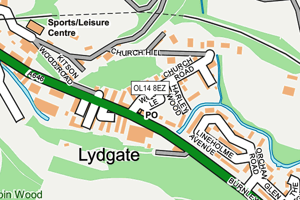 OL14 8EZ map - OS OpenMap – Local (Ordnance Survey) OL14 8EZ map - OS OpenMap – Local (Ordnance Survey)