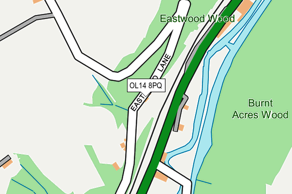 OL14 8PQ map - OS OpenMap – Local (Ordnance Survey) OL14 8PQ map - OS OpenMap – Local (Ordnance Survey)