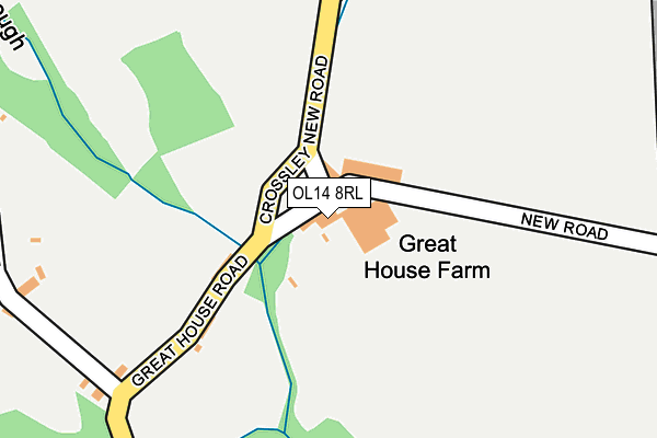 OL14 8RL map - OS OpenMap – Local (Ordnance Survey) OL14 8RL map - OS OpenMap – Local (Ordnance Survey)
