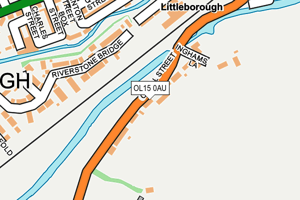 OL15 0AU map - OS OpenMap – Local (Ordnance Survey) OL15 0AU map - OS OpenMap – Local (Ordnance Survey)