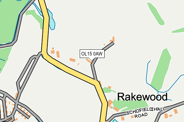 OL15 0AW map - OS OpenMap – Local (Ordnance Survey) OL15 0AW map - OS OpenMap – Local (Ordnance Survey)