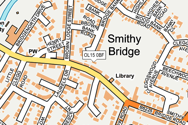 OL15 0BF map - OS OpenMap – Local (Ordnance Survey) OL15 0BF map - OS OpenMap – Local (Ordnance Survey)