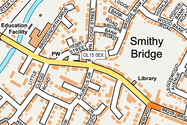 OL15 0EX map - OS OpenMap – Local (Ordnance Survey) OL15 0EX map - OS OpenMap – Local (Ordnance Survey)