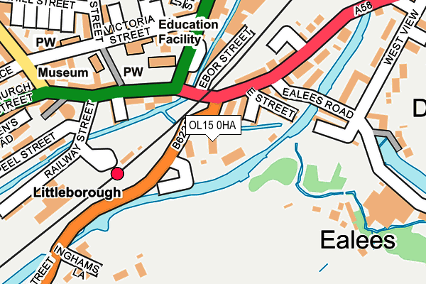 OL15 0HA map - OS OpenMap – Local (Ordnance Survey) OL15 0HA map - OS OpenMap – Local (Ordnance Survey)