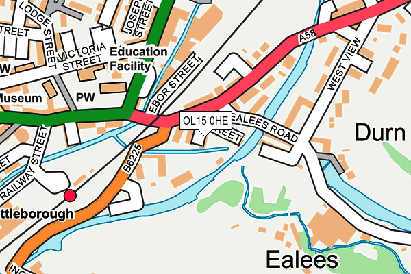 OL15 0HE map - OS OpenMap – Local (Ordnance Survey) OL15 0HE map - OS OpenMap – Local (Ordnance Survey)