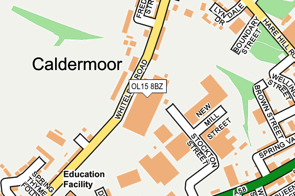 OL15 8BZ map - OS OpenMap – Local (Ordnance Survey) OL15 8BZ map - OS OpenMap – Local (Ordnance Survey)
