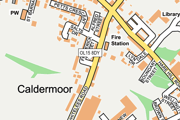 OL15 8DY map - OS OpenMap – Local (Ordnance Survey) OL15 8DY map - OS OpenMap – Local (Ordnance Survey)