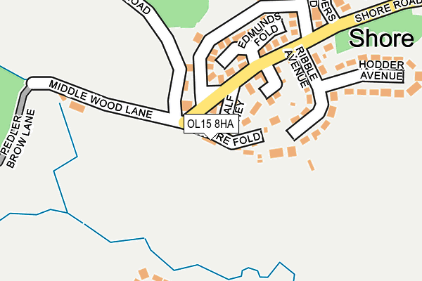 OL15 8HA map - OS OpenMap – Local (Ordnance Survey) OL15 8HA map - OS OpenMap – Local (Ordnance Survey)