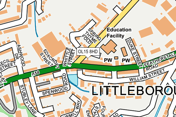OL15 8HD map - OS OpenMap – Local (Ordnance Survey) OL15 8HD map - OS OpenMap – Local (Ordnance Survey)