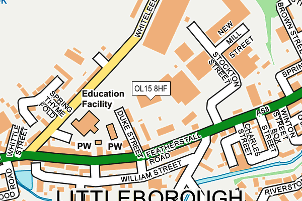 OL15 8HF map - OS OpenMap – Local (Ordnance Survey) OL15 8HF map - OS OpenMap – Local (Ordnance Survey)
