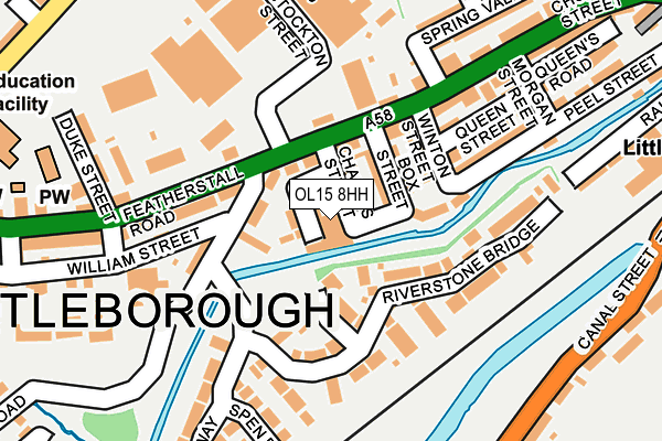 OL15 8HH map - OS OpenMap – Local (Ordnance Survey) OL15 8HH map - OS OpenMap – Local (Ordnance Survey)