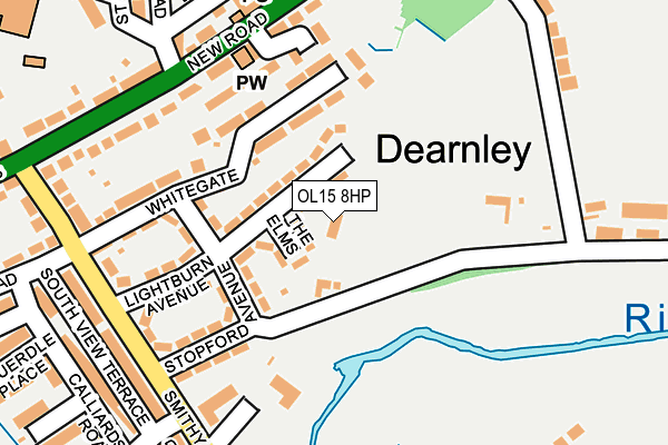 OL15 8HP map - OS OpenMap – Local (Ordnance Survey) OL15 8HP map - OS OpenMap – Local (Ordnance Survey)
