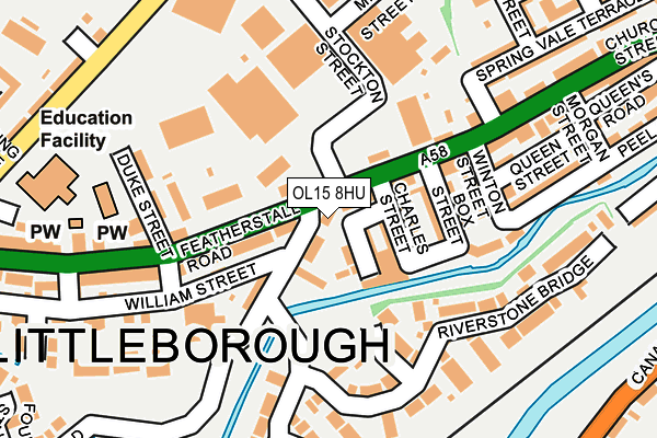 OL15 8HU map - OS OpenMap – Local (Ordnance Survey) OL15 8HU map - OS OpenMap – Local (Ordnance Survey)
