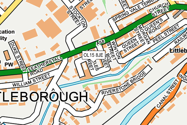 OL15 8JE map - OS OpenMap – Local (Ordnance Survey) OL15 8JE map - OS OpenMap – Local (Ordnance Survey)
