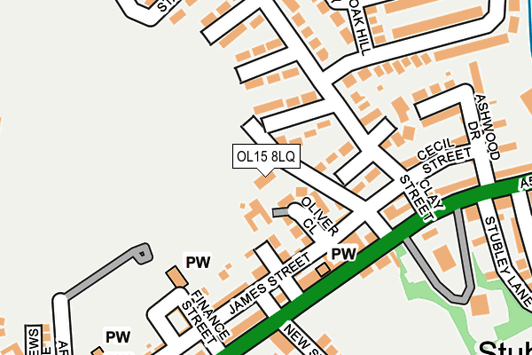 OL15 8LQ map - OS OpenMap – Local (Ordnance Survey) OL15 8LQ map - OS OpenMap – Local (Ordnance Survey)