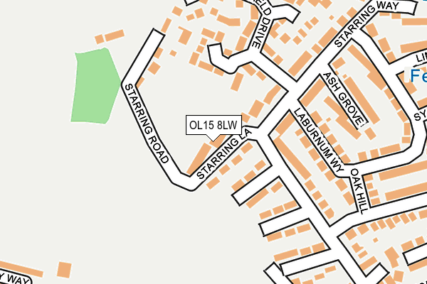 OL15 8LW map - OS OpenMap – Local (Ordnance Survey) OL15 8LW map - OS OpenMap – Local (Ordnance Survey)