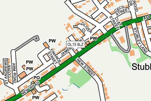 OL15 8LZ map - OS OpenMap – Local (Ordnance Survey) OL15 8LZ map - OS OpenMap – Local (Ordnance Survey)