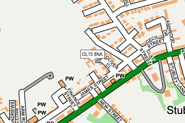 OL15 8NA map - OS OpenMap – Local (Ordnance Survey) OL15 8NA map - OS OpenMap – Local (Ordnance Survey)