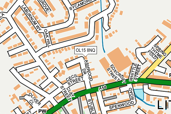 OL15 8NQ map - OS OpenMap – Local (Ordnance Survey) OL15 8NQ map - OS OpenMap – Local (Ordnance Survey)