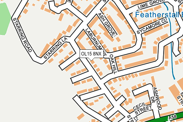 OL15 8NX map - OS OpenMap – Local (Ordnance Survey) OL15 8NX map - OS OpenMap – Local (Ordnance Survey)