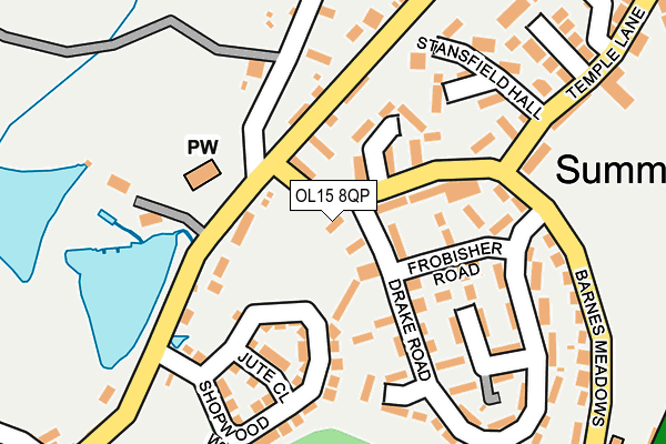 OL15 8QP map - OS OpenMap – Local (Ordnance Survey) OL15 8QP map - OS OpenMap – Local (Ordnance Survey)