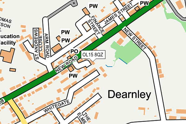 OL15 8QZ map - OS OpenMap – Local (Ordnance Survey) OL15 8QZ map - OS OpenMap – Local (Ordnance Survey)