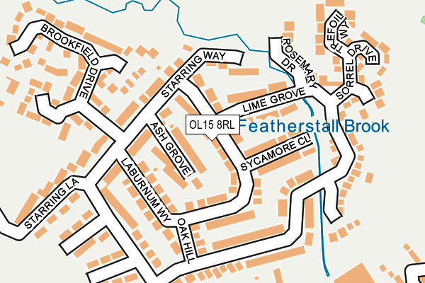 OL15 8RL map - OS OpenMap – Local (Ordnance Survey) OL15 8RL map - OS OpenMap – Local (Ordnance Survey)
