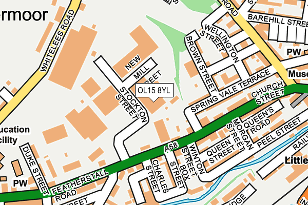 OL15 8YL map - OS OpenMap – Local (Ordnance Survey) OL15 8YL map - OS OpenMap – Local (Ordnance Survey)