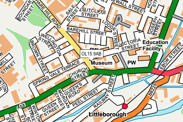 OL15 9AB map - OS OpenMap – Local (Ordnance Survey) OL15 9AB map - OS OpenMap – Local (Ordnance Survey)
