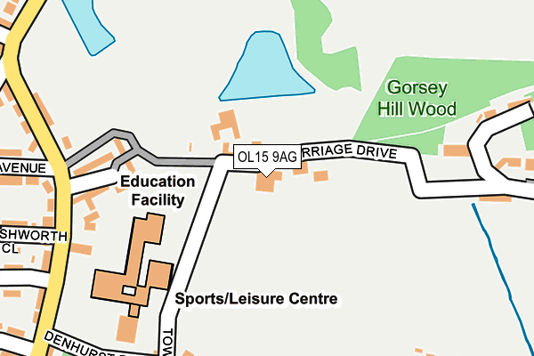 OL15 9AG map - OS OpenMap – Local (Ordnance Survey) OL15 9AG map - OS OpenMap – Local (Ordnance Survey)