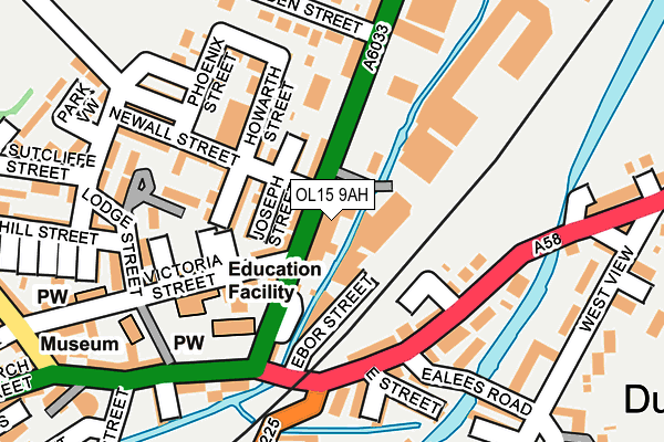 OL15 9AH map - OS OpenMap – Local (Ordnance Survey) OL15 9AH map - OS OpenMap – Local (Ordnance Survey)