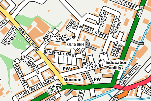 OL15 9BH map - OS OpenMap – Local (Ordnance Survey) OL15 9BH map - OS OpenMap – Local (Ordnance Survey)