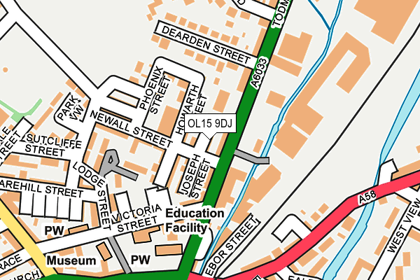 OL15 9DJ map - OS OpenMap – Local (Ordnance Survey) OL15 9DJ map - OS OpenMap – Local (Ordnance Survey)