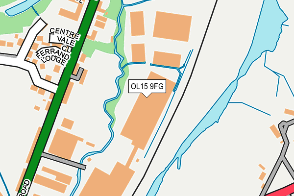 OL15 9FG map - OS OpenMap – Local (Ordnance Survey) OL15 9FG map - OS OpenMap – Local (Ordnance Survey)