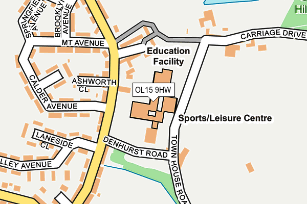 OL15 9HW map - OS OpenMap – Local (Ordnance Survey) OL15 9HW map - OS OpenMap – Local (Ordnance Survey)